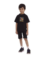 Beach Classic Black Round T-Shirt for Boys