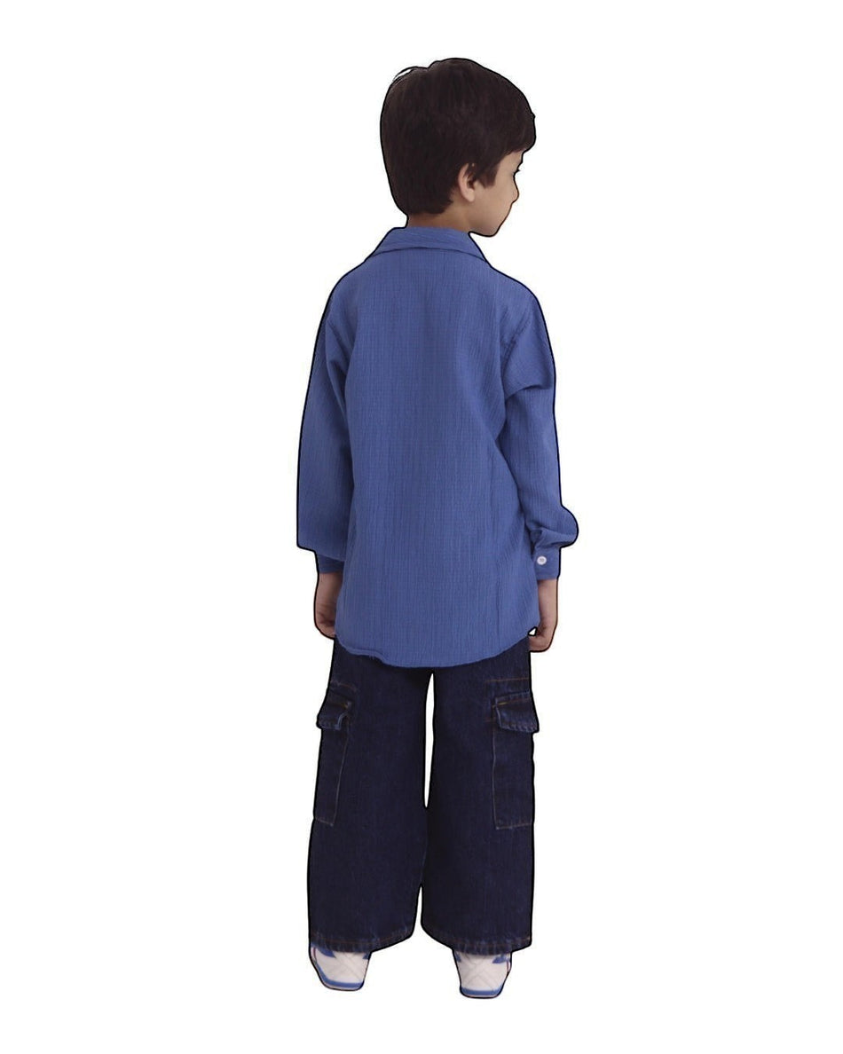 Blue Pop Shirt for Boys