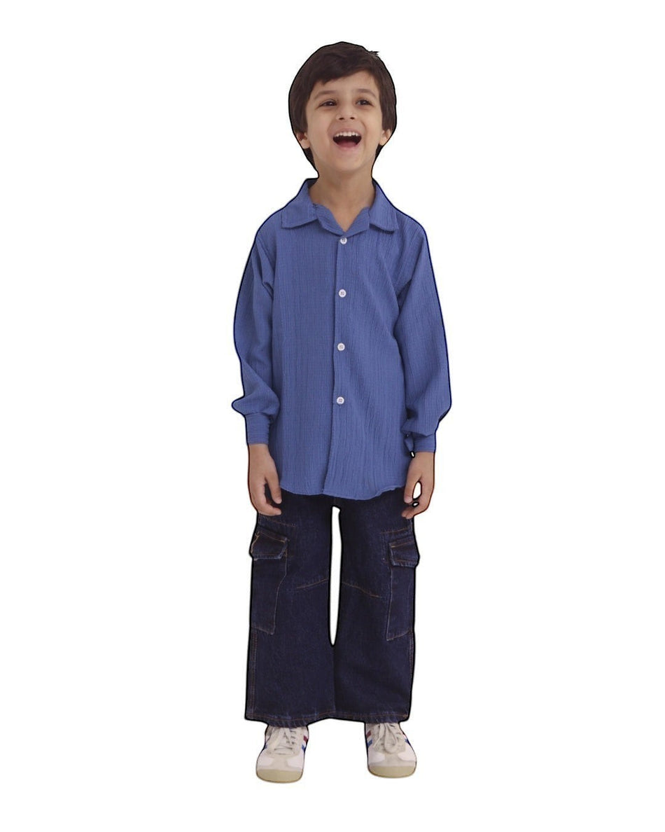 Blue Pop Shirt for Boys