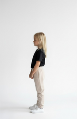 Cream Knit Trouser for Kids