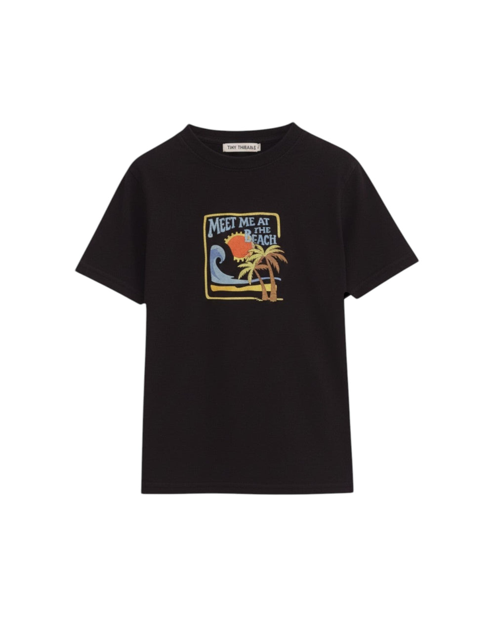Beach Classic Black T-Shirt front view
