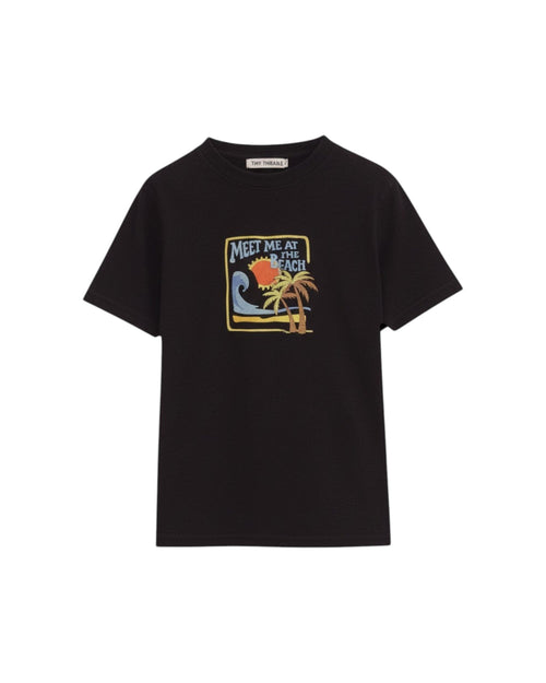 Beach Classic Black T-Shirt front view