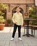 Yellow Pop Shirt for Boys front view