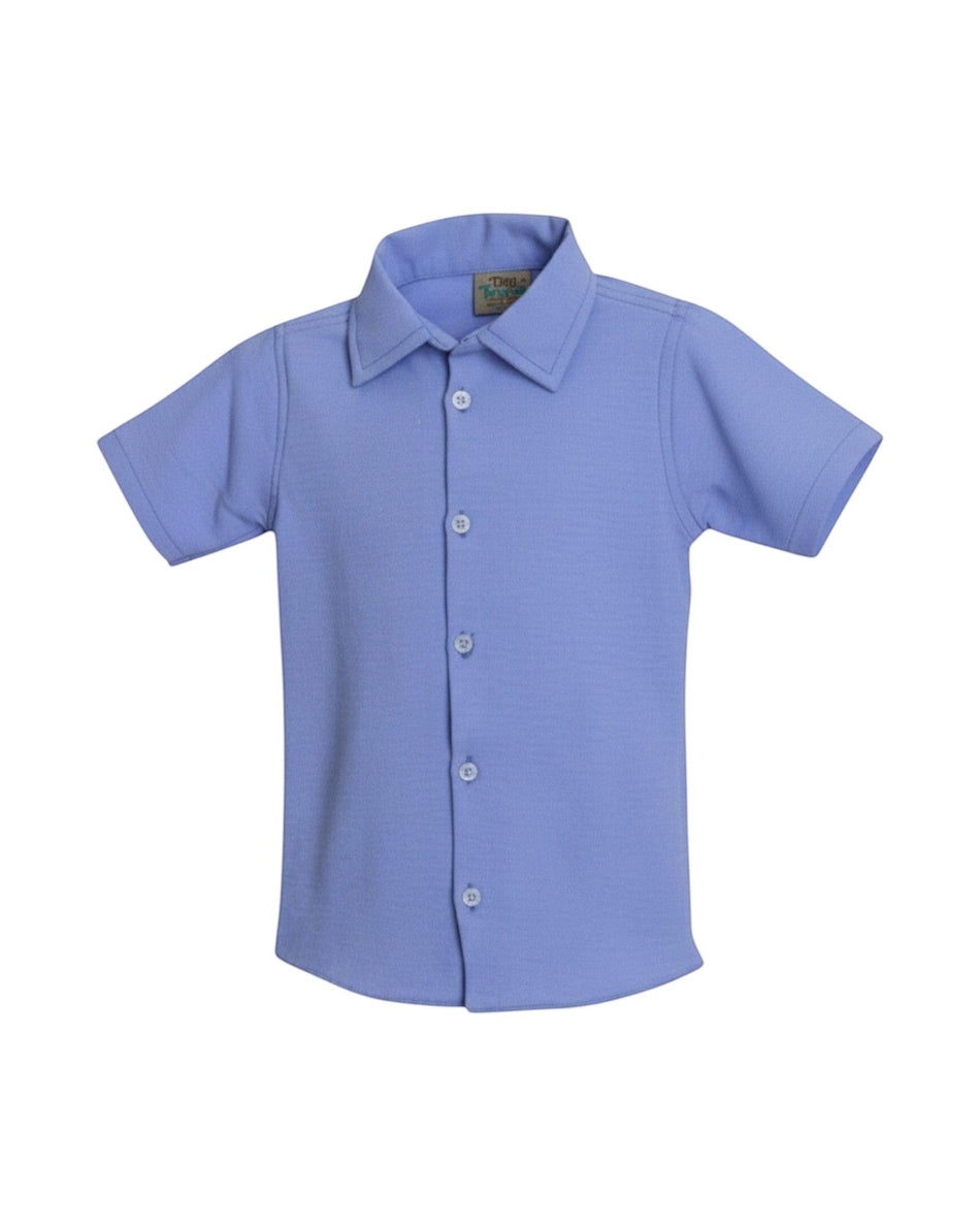 The Model in the picture is wearing the 5–6 years size category to help you understand the fit and style of the shirt.

Key Features
• Soft and comfortable fabric
• Classic button-down design
• Stylish Sky Blue color
• Perfect for casual and semi-formal occasions
• Easy to pair with jeans or trousers

Brand: Tiny Threads
Category: Boys Shirts / Kids Fashion